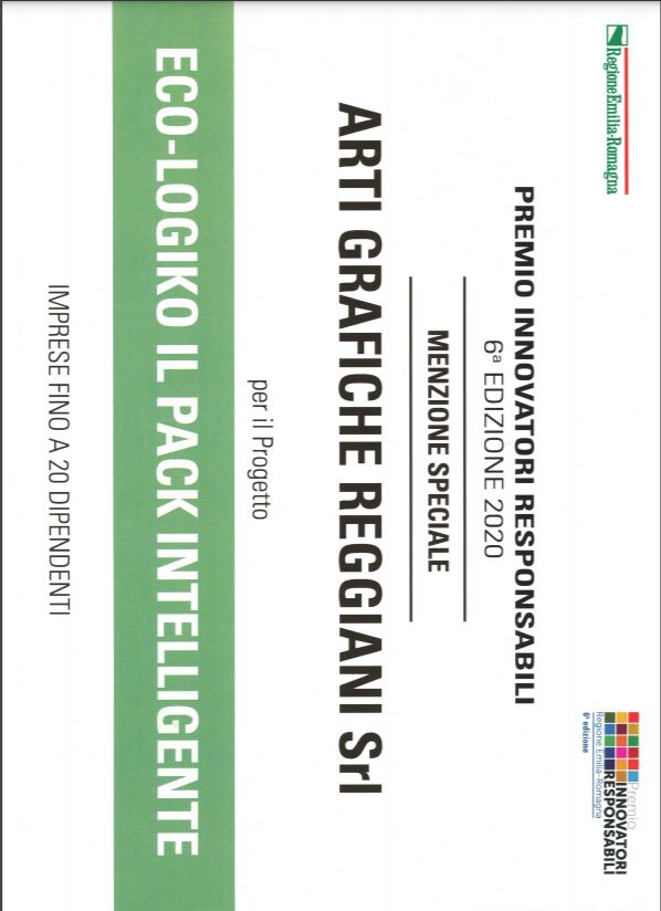 Innovatori Responsabili, Eco-Logiko premiato dalla Regione